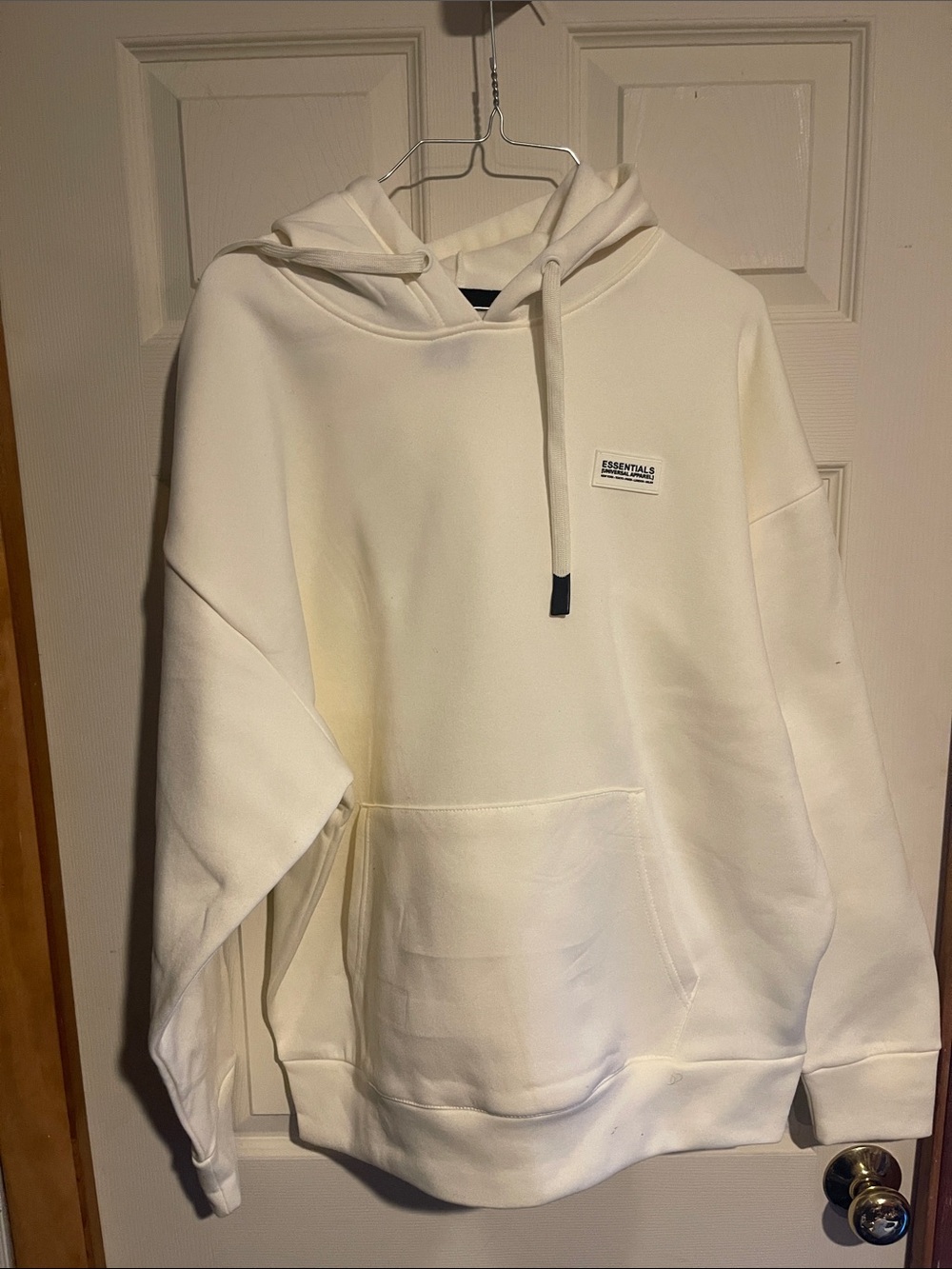 DR Essentials Cream Pullover Hoodie with Mini Logon